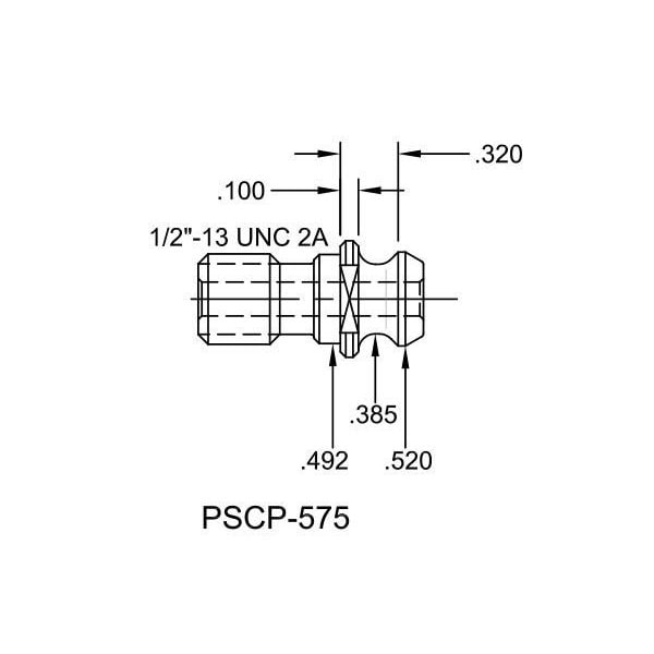 Tj Davies Co Coolant Through Retention Knob PSCP-575 - main